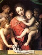 Bernadino Luini, The Virgin Carrying the Sleeping Child with Three Angels (mk05)
